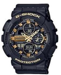 Casio G Shock GMA S140M 1ADR Black Analog Digital Dial Black Resin Strap WoMen's Watch Shock and 200M Water Resistant G1060