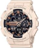 Casio G Shock GMA S140M 4ADR Black Analog Digital Dial Pink Resin Strap Women's Watch Shock And 200M Water Resistant G1061