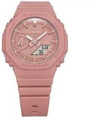 Casio G Shock GMA S2100 4A2DR Pink Analog Digital Dial Pink Resin Strap Women's Watch Shock and 200M Water Resistant G1108