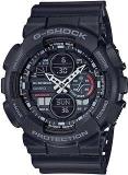 Casio G Shock Men Black Dial Analog Digital GA 140 1A1DR G975