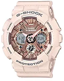 Casio G Shock S Series Analog Digital Rose Gold Dial Women's Watch GMA S120MF 4ADR G732