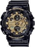 Casio Men Resin G Shock AnalogDigital Gold Dial Ga 140Gb 1A1Dr G1021, Band Color Black