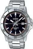 Casio Men Stainless Steel Analog Black Dial Watch Mtp Vd01D 1E2Vudf A1734, Band Color Silver