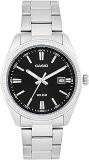 Casio Men Stainless Steel Enticer Analog Black Dial Mtp 1302Pd 1A1Vef A2226, Band Color Silver