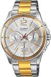 Casio Men Stainless Steel Enticer Analog Silver Dial Mtp 1374Hsg 7Avif A1653, Band Color Silver