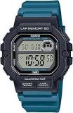 Casio Resin Digital Gray Dial Unisex Watch Ws 1400H 3Avdf, Blue Band