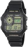 Casio Resin Youth Digital Grey Dial Men Watch Ae 1200Wh 1Bvdf D098, Bandcolor Black