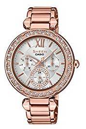 Casio Sheen Analog Silver Dial Women's Watch SHE 3061PG 7AUDR SX211