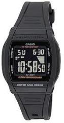 Casio Unisex Resin Digital Black Dial Watch W 201 1Bvdf, Band Color Black