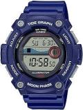 Casio Unisex Rubber Digital Gray Dial Watch Ws 1300H 2Avdf, Band Color Blue