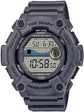 Casio Unisex Rubber Digital Gray Dial Watch Ws 1300H 8Avdf, Band Color Gray