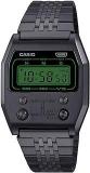 Casio Unisex Stainless Steel Digital Black Dial Watch A1100B 1Df, Band Color Black