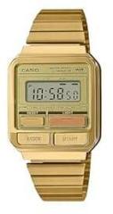 Casio Vintage A120WEG 9ADF Gold Digital Dial Gold Stainless Steel Band D322