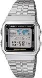 Casio Vintage A500WA 1DF Black Digital Dial Silver Stainless Steel Band D133