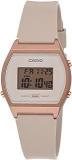 Casio Vintage LW 204 4ADF Rose Gold Digital Dial Pink Resin Strap D213