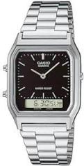 Casio Vintage Series Analog Digital Black Dial and Band Men's Stainless Steel Watch AQ 230A 1DMQ