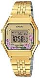 Casio Vintage Series Digital Gold Dial Unisex Adult Watch D206