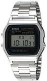 Casio Vintage Series Digital Grey Small Rectangle Dial Unisex Watch A 158WA 1Q