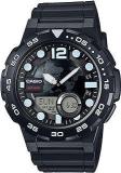 Casio Youth Series Analog Digital Black Dial Men's Watch AEQ 100W 1AVDF AD204