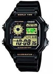 Casio Youth Series Digital Black Dial Men's Watch AE 1200WH 1BVDF D098