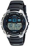 Casio Youth World Timer Digital Black Dial Men's Watch AE 2000W 1AVDF D083