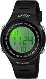 CAVIOT Digital Unisex Watch Multicolored Dial Black Colored Strap