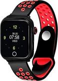 CAVIOT Multifunctional Black & Red Smart Fitness Tracker Unisex Band Watch CS1303