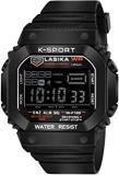 CAVIOT Sports Multi Functional Digital Unisex Black Watch For Men And Women CDG3605