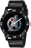 CERO Men's Avenger Print Dial Analog Watches Black