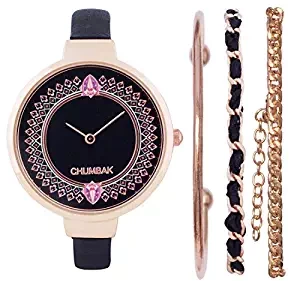 Chumbak Analog Black Dial Women's Watch 8907605036040