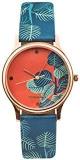 Chumbak Bohemian Leaves Wrist Watch Teal