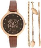 Chumbak Fantastical Elephant Printed Wrist Watch With Bracelet Set