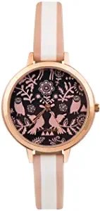 Chumbak Floral Birds Wrist Watch Pink