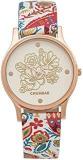 Chumbak Jungle Beats Watch Ivory Watch For Women, Analog Strap Watch, Metal Dial, Ladies Wrist Watch, Casual Watch For Girls, Printed Strap