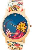 Chumbak Teal Bohemian Branches Women's Wrist Watch Ivory