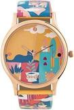 Chumbak Teal By Chumbak Cat Village Wrist Watch With Printed Strap