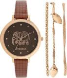 Chumbak Teal By Chumbak Fantastical Elephant Watch With Bracelet Set Brown