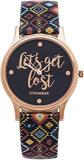 Chumbak Teal By Chumbak Let's Get Lost Wrist Watch