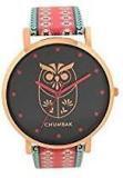 Chumbak Teal By Chumbak Night Owl Printed Strap Wrist Watch Navy