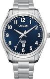 Citizen Analog Blue Dial Silver Band Men's Stainless Steel Watch BI1031 51L