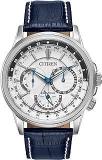 Citizen Men's BU2020 02A Calendrier Stainless Steel Watch With Blue Leather Band