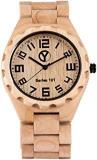 Classical Youth Analogue Unisex Watch Beige Dial Beige Colored Strap