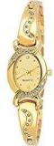 Cloudwood Analog Bangle Gold Dial Luxury Fashion Bracelet Watch For Women & Girls W158