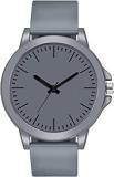 CLOUDWOOD Analogue Rubber Strap Men's & Boy's Watch Grey Color Dial Grey Colored Strap