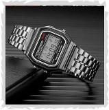 CLOUDWOOD Digital Square Dial Vintage Unisex Wrist Watch For Men Women WCH70