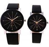 Codice Analogue Black Dial Men's & Women's Couple Watch Om Designer 123