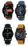 Codice Black Dial Multicolor Leather Watches For Men & Boy Watches Combo Watch 4