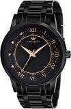 CRESTELLO BK007 CPBLK Black Metal Chain Analog Wrist Watch for Men