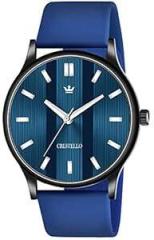 CRESTELLO Silicone Strap Analog Wrist Watch for Men | CR BK014