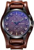 CURREN Analogue Men's Watch Brown Colored Strap